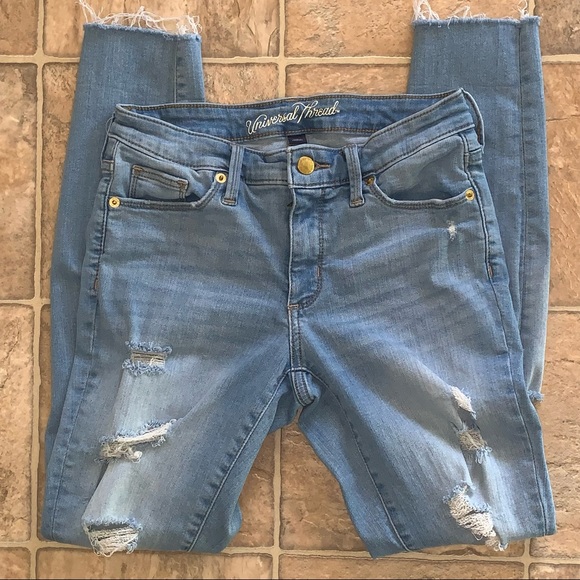 Universal Thread Distressed Skinny Ankle Jeans - Picture 2 of 13